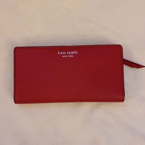 KATE SPADE- NWT red leather wallet